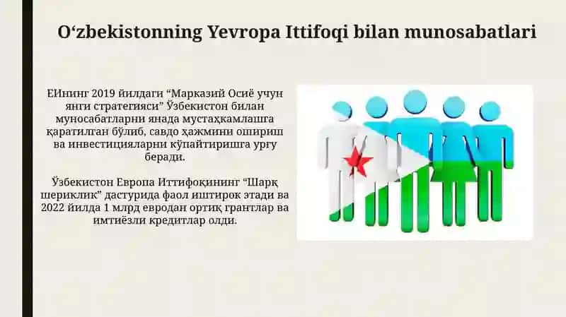 Oʻzbekiston xalqaro tashkilotlar bilan hamkorlik va aloqalari 4