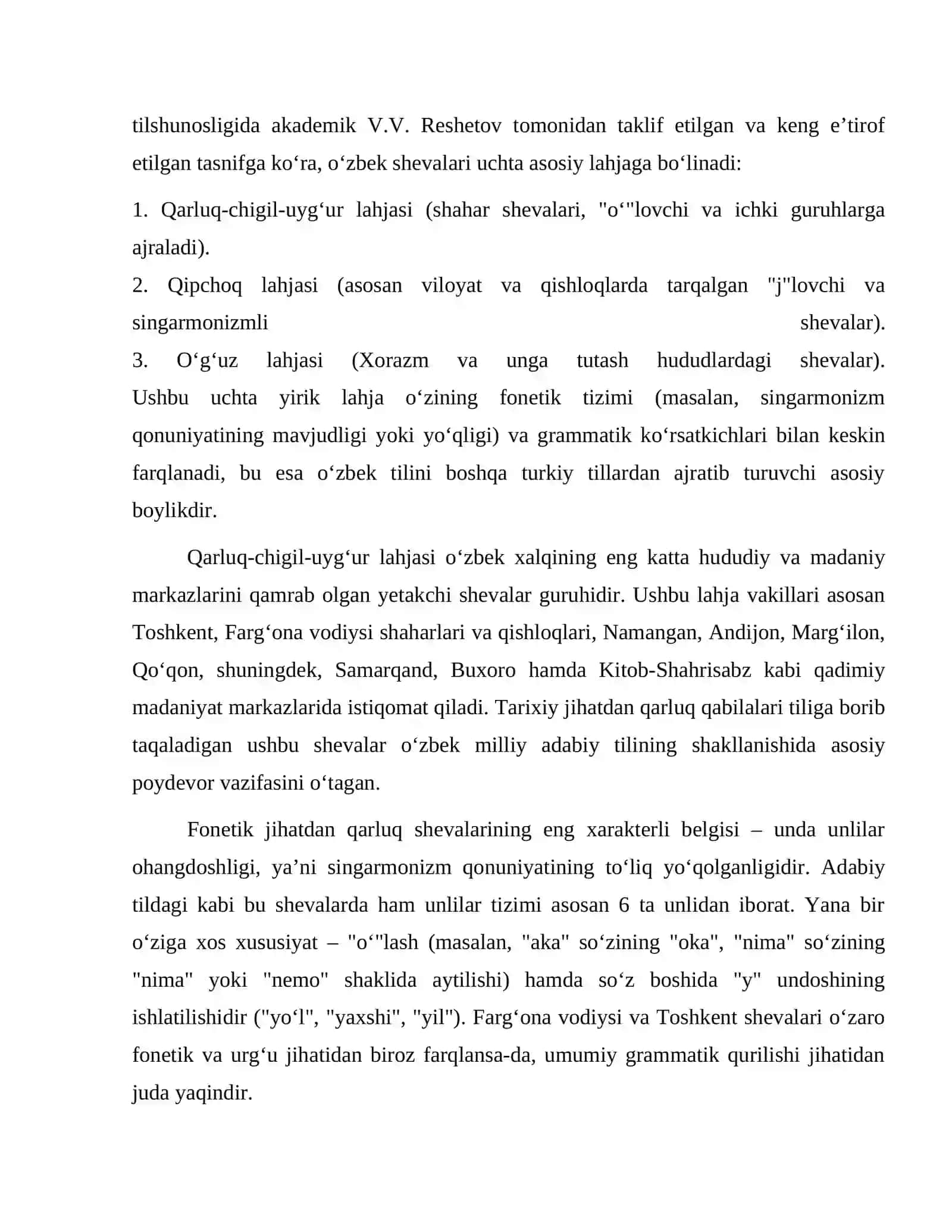 Oʻzbek tilining shevalari va dialektologiyasi 4