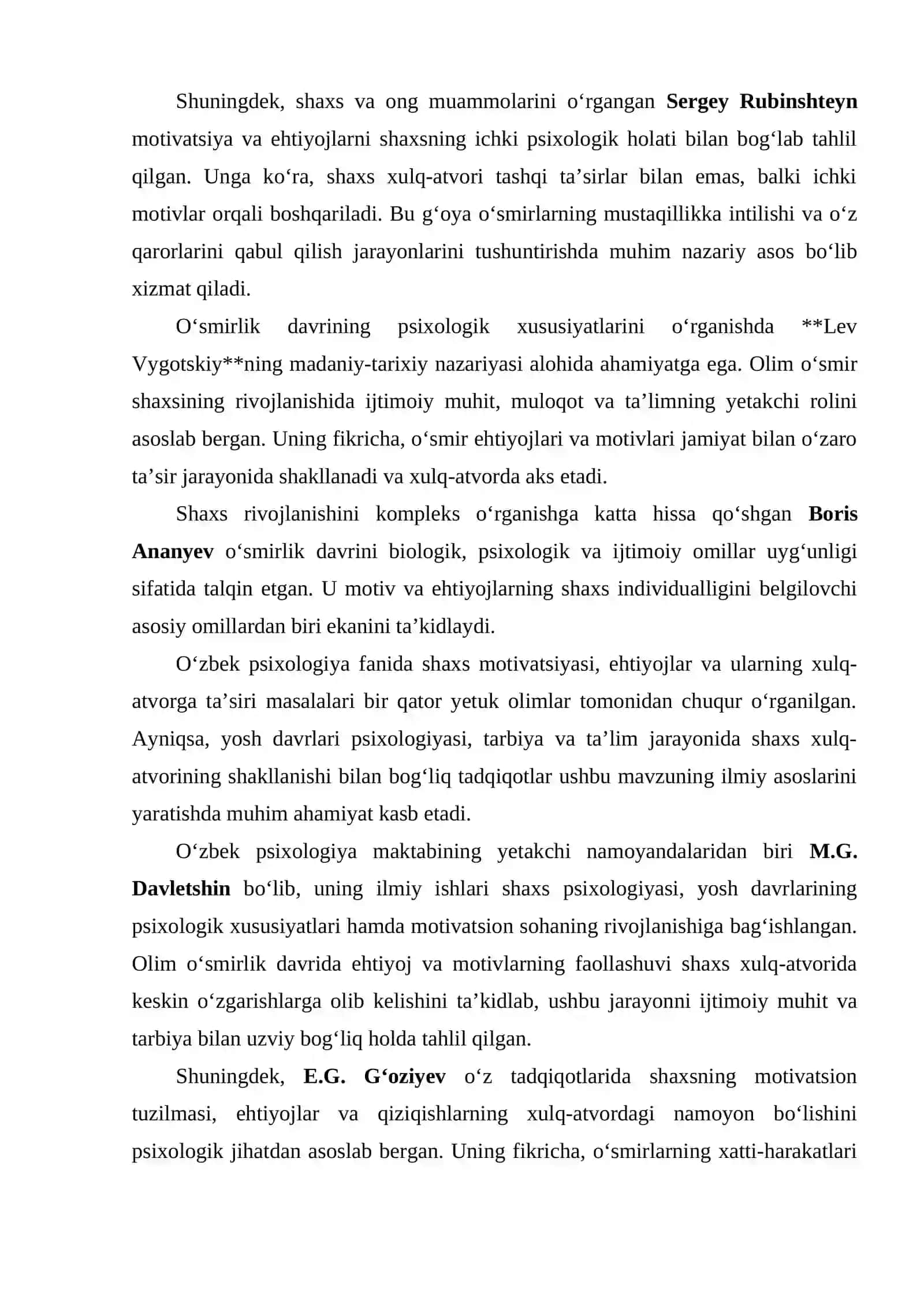 O'smir xulq-atvoriga motiv va ehtiyojlarning ta'siri 4