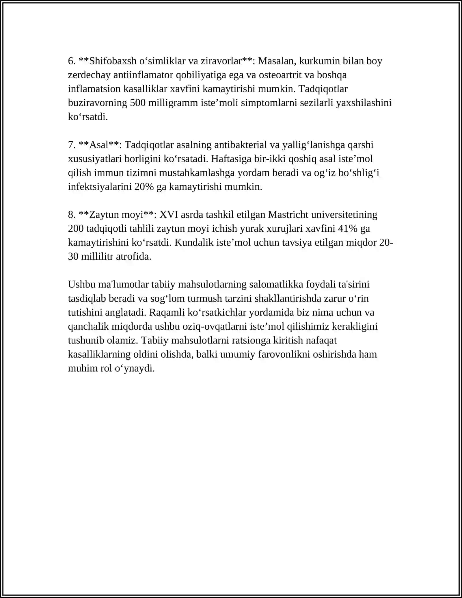 DPM LARDA TAVSIYA ETILADIGAN VA TAVSIYA ETILMAYDIGAN MAHSULOT TURLARI PROFILAKTIK OVQATLANISHNING ALOHIDA XUSUSIYATLARI 4