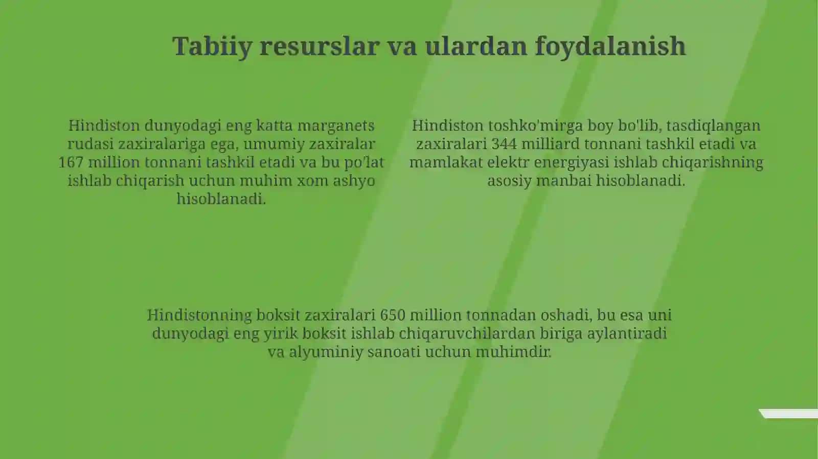 Hindistonning iqtisodiy-geografik o'rni,tabiiyresurslari,aholisivaxo‘jaligi 4