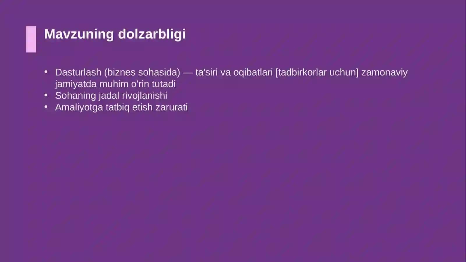 Dasturlash (biznes sohasida) — ta'siri va oqibatlari [tadbirkorlar uchun] 4