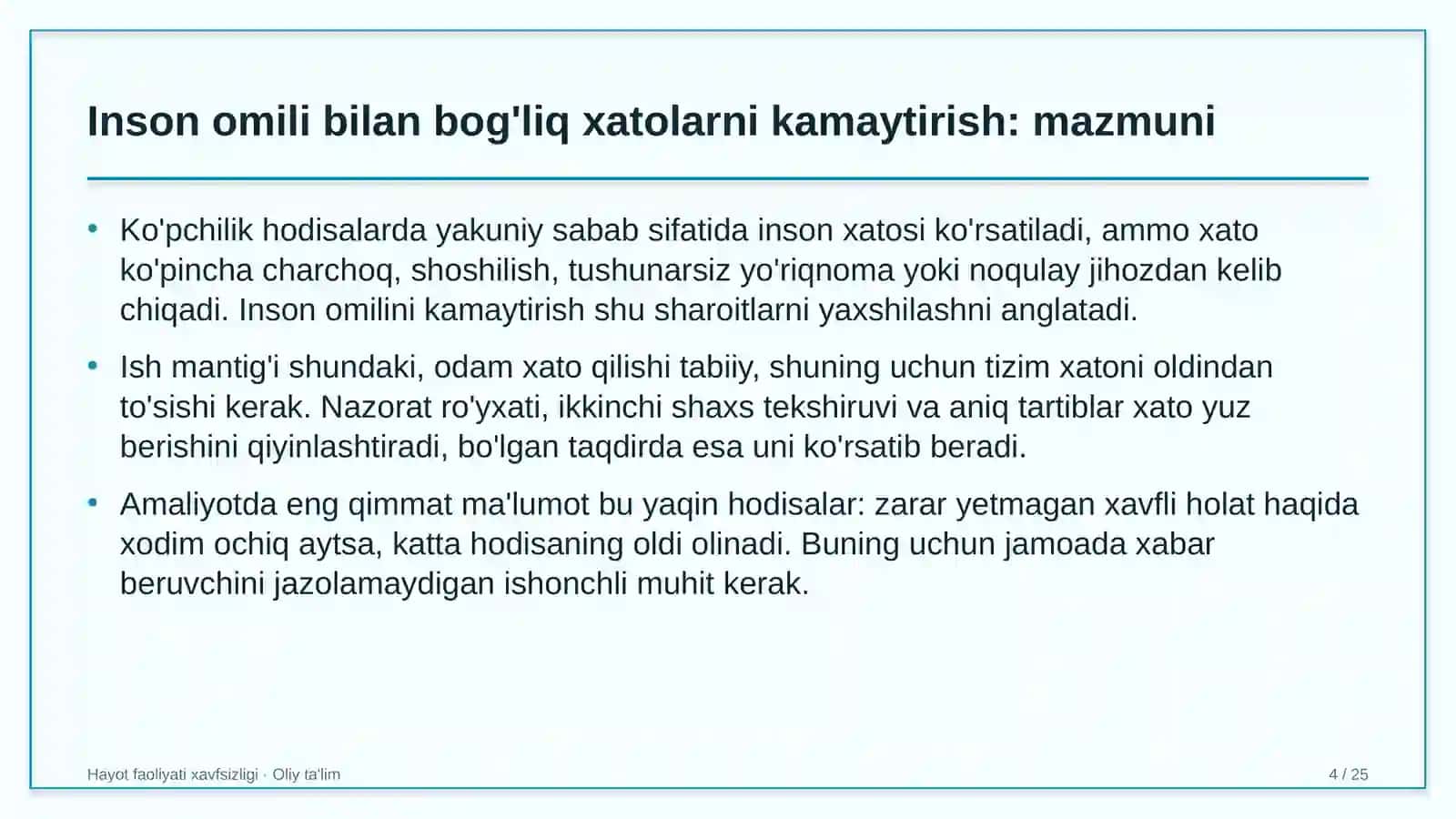 avtomobil yuvish shoxobchalarida inson omili bilan bog'liq xatolarni kamaytirish 6495 4