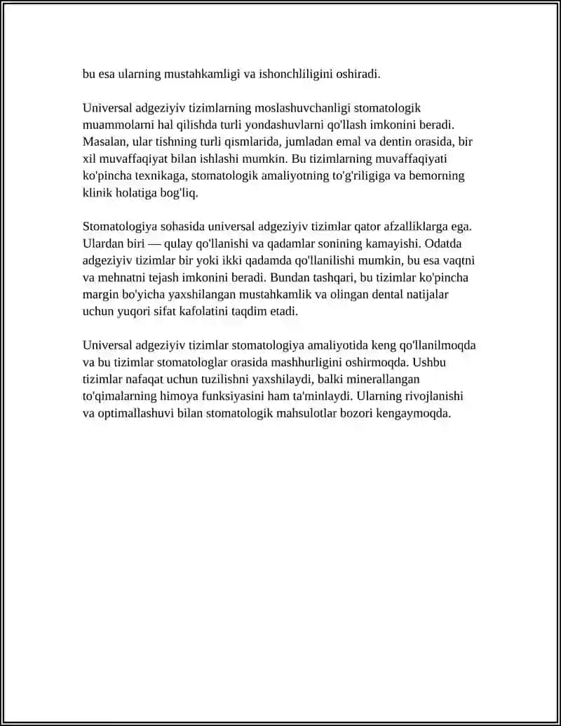 STOMATOLOGIYADA UNIVERSAL ADGEZIV TIZIMLAR 4