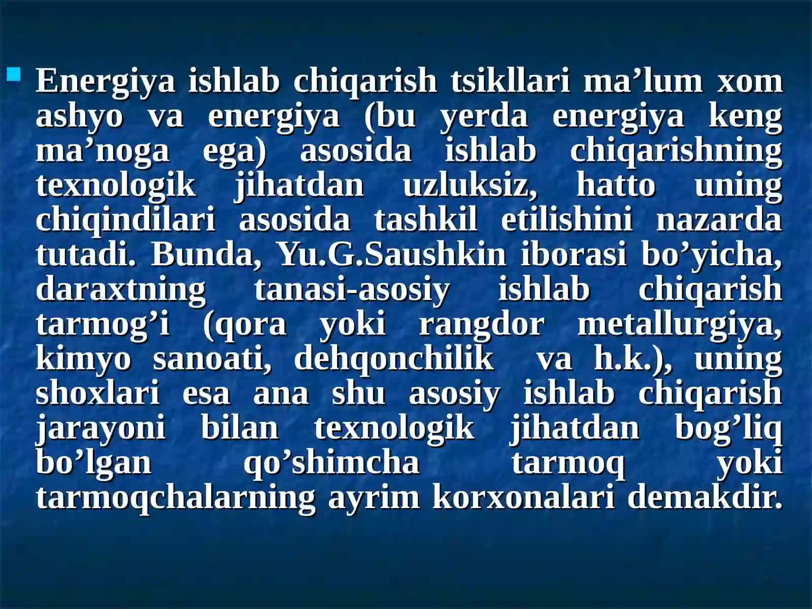3-mavzu. N.N.Kolosovskiyning hududiy ishlab chiqarish haqidagi nazariyasi 4