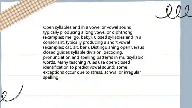 Syllable formation and syllable division 4