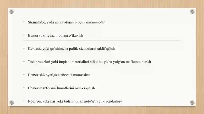 Stomatologiyada Bioetika 4