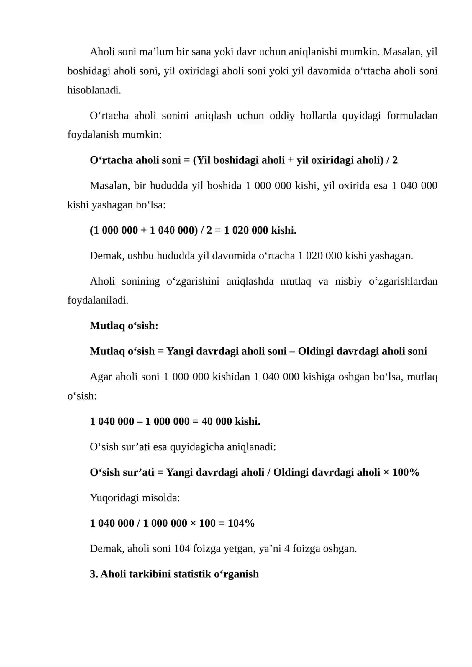 Aholi soni va tarkibini statistik tahlil qilish 4