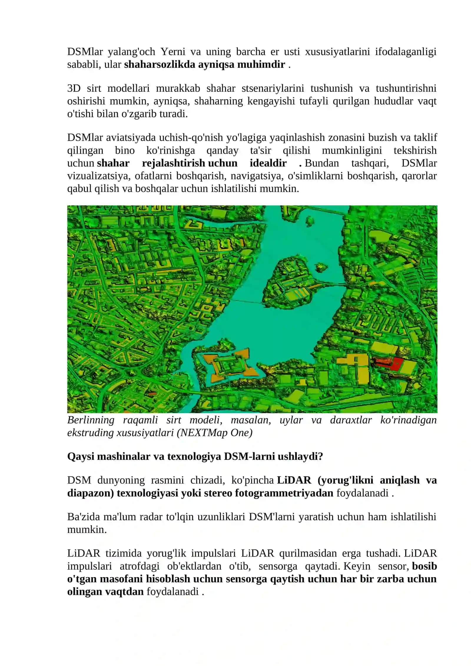 Raqamli balandlik modellashtirishning usullari 4