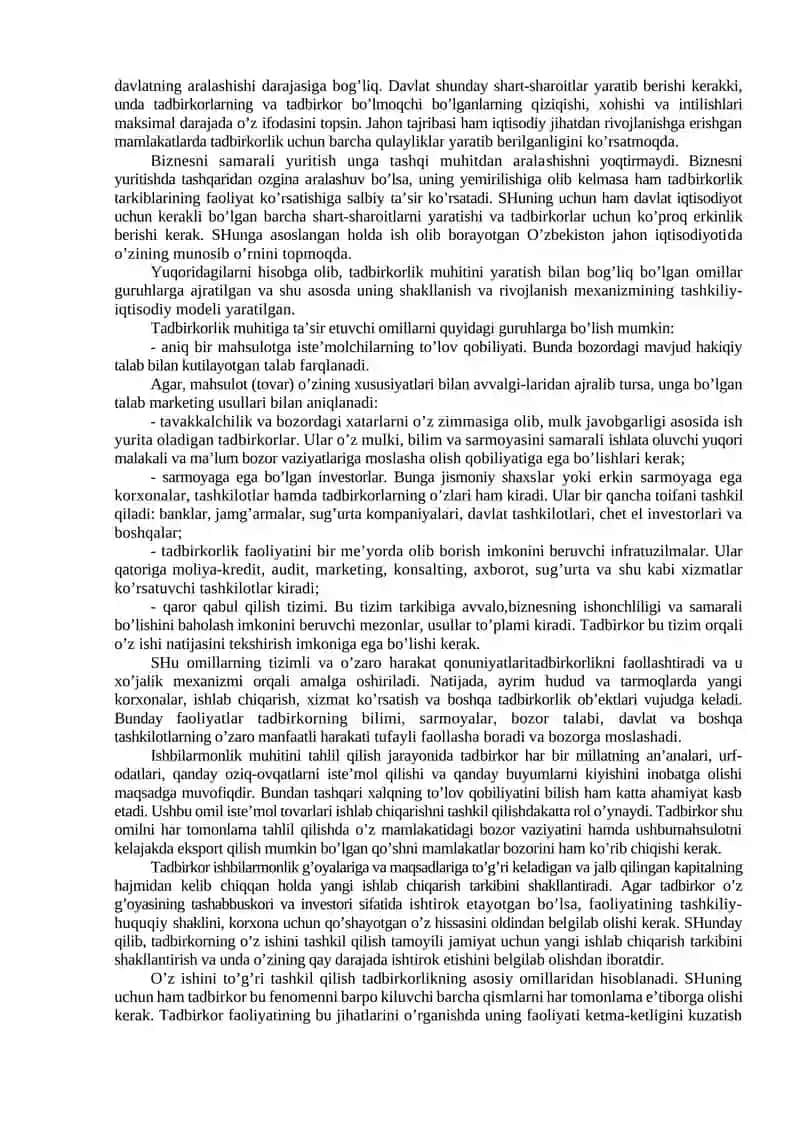 Biznesning nazariy asoslari 4