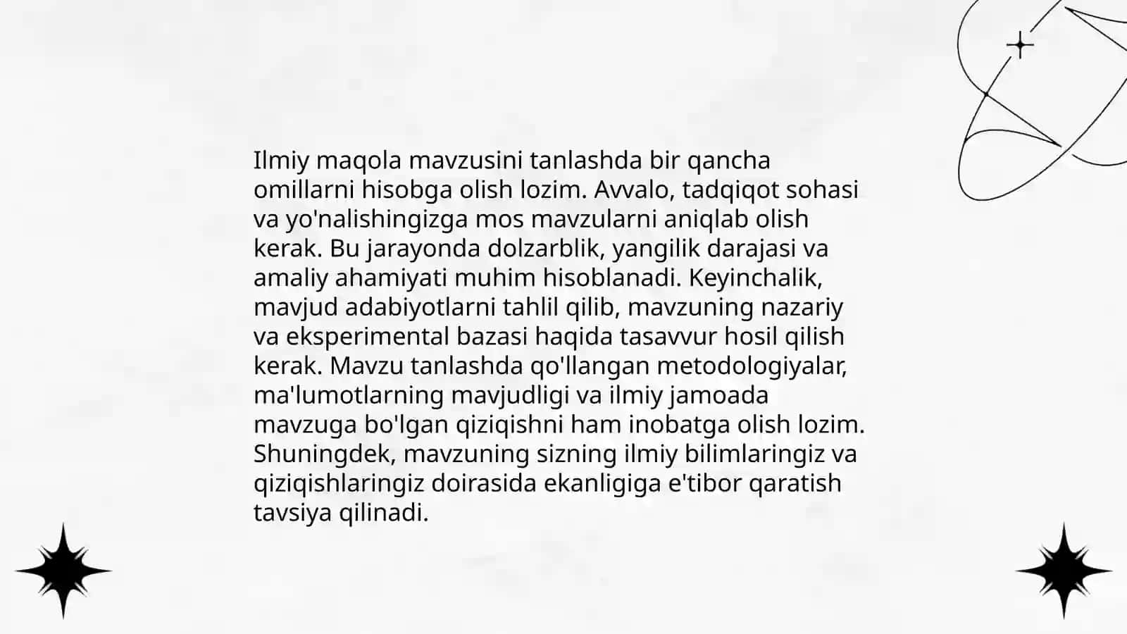 Ilmiy maqola qanday yoziladi? 4