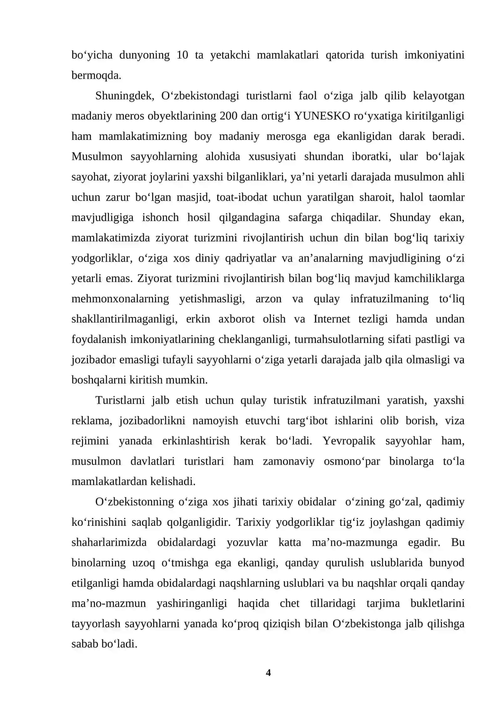 MINTАQАLАRDА EKОLОGIK TURIZMNI RIVОJLАNTIRISH RESURSLАRI VА ULАRDАN FОYDАLАNISH 4