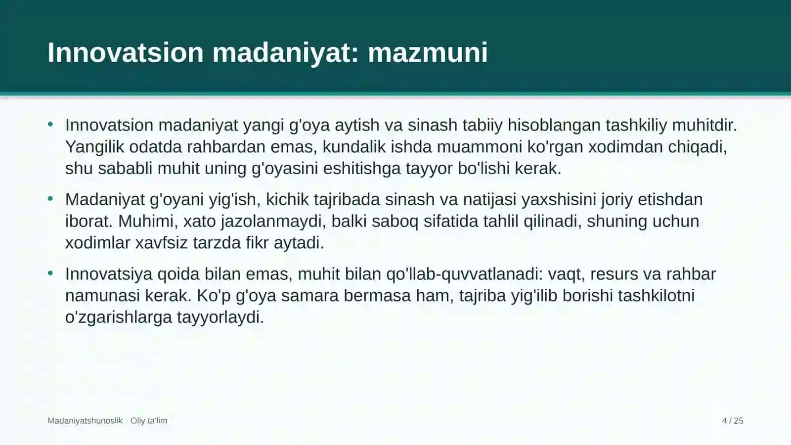 Telegram kanallarida innovatsion madaniyat 4