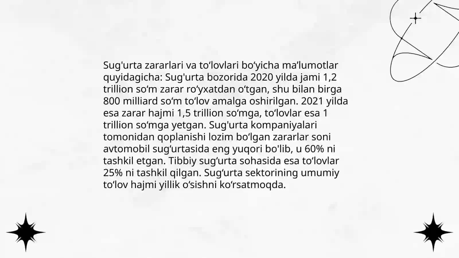 Zararlarni qoplash boʻyicha ishlarni tahlil qilish 4