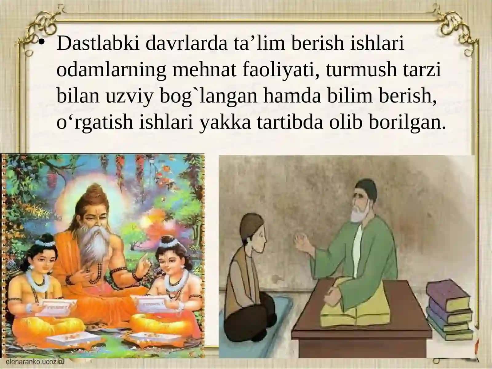 Ta'lim shakllarining tarixan paydo bo'lishi 4