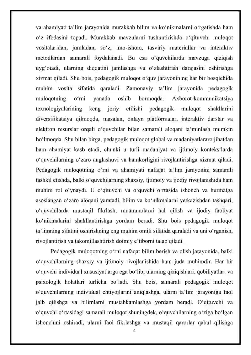 Pedagogik muloqot 4