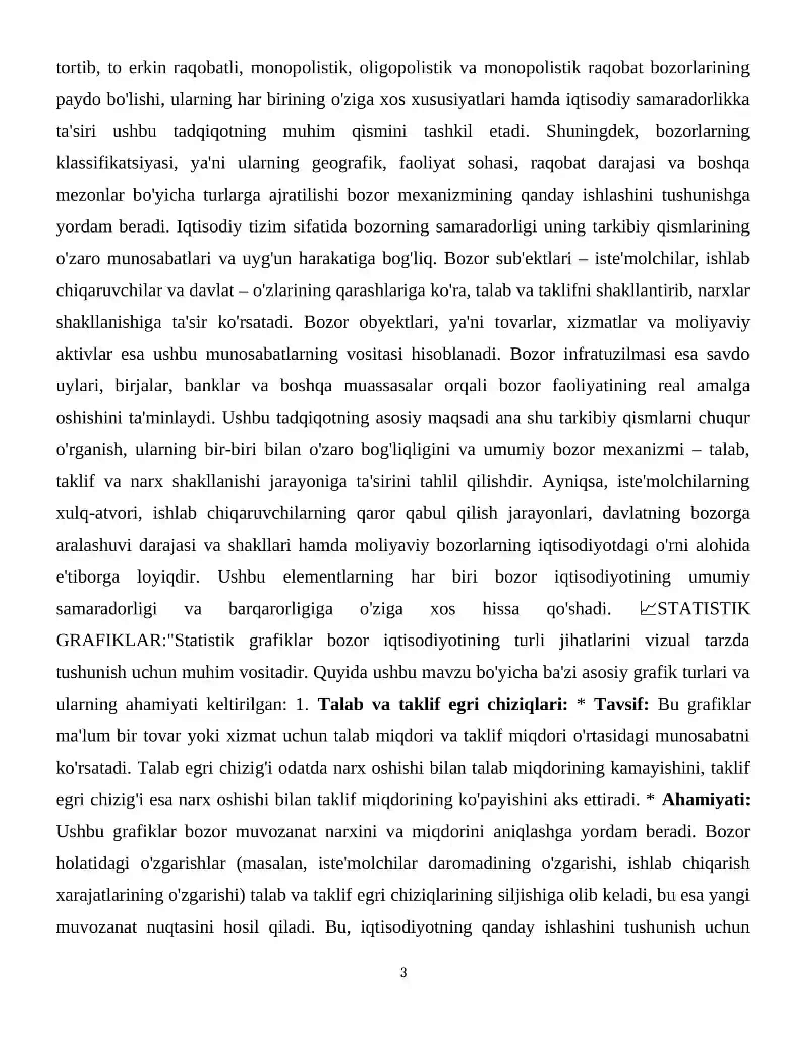 Bozorning mohiyati va uning tarkibi 4