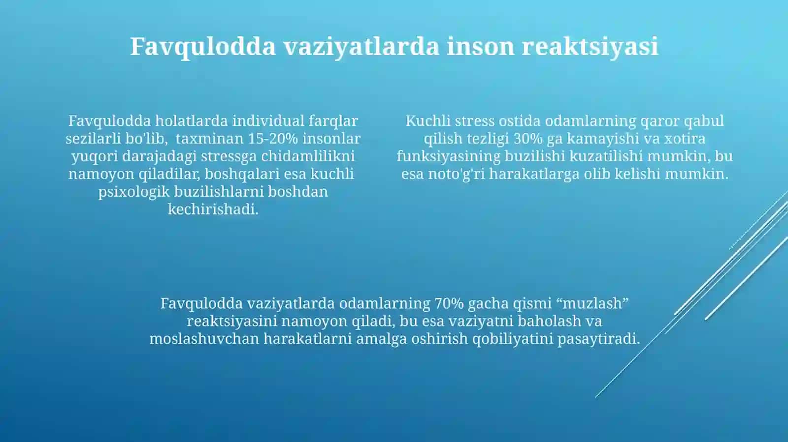 Maxsus sharoitlarda shaxs xulq atvorning psixologik xususiyatlari 4