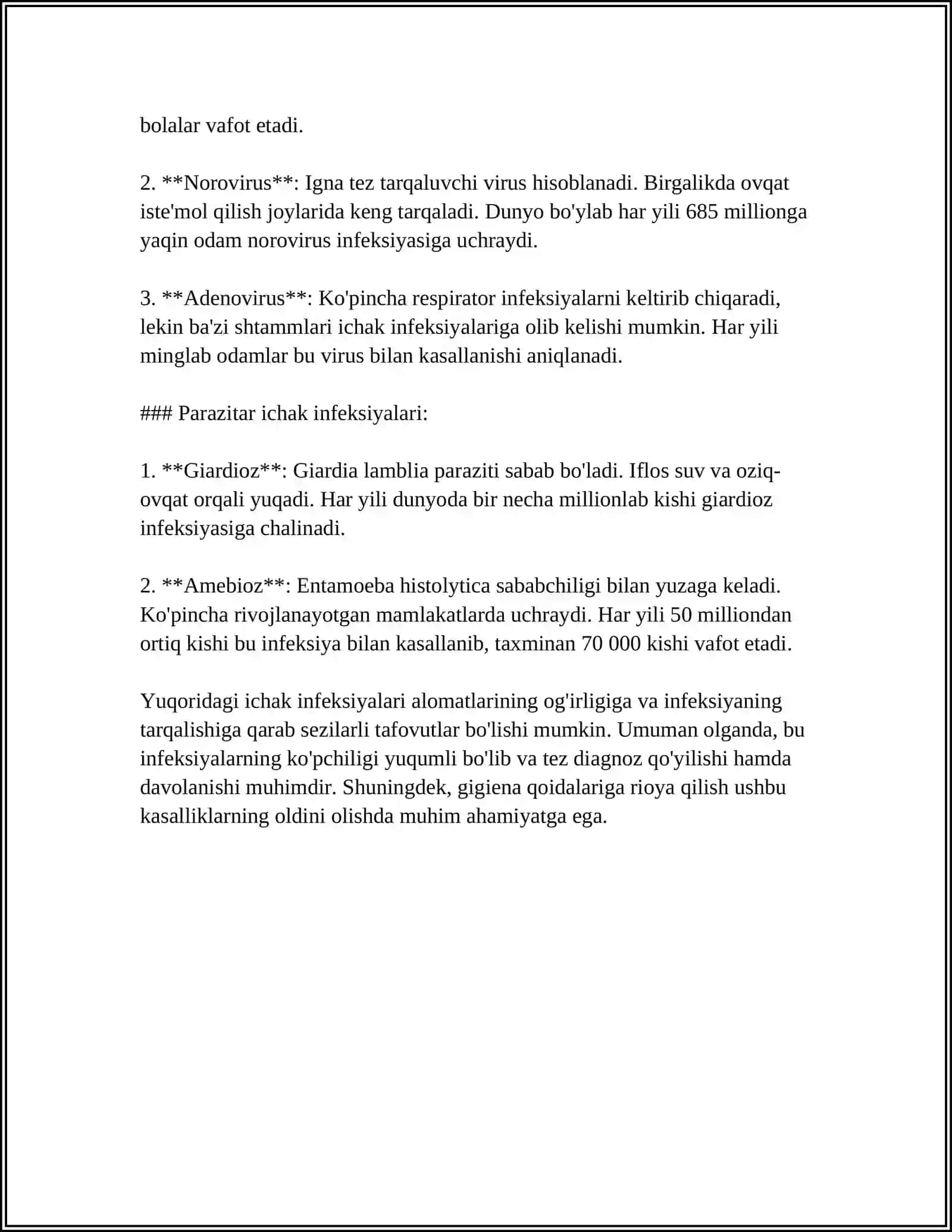 ICHAK INFEKSIYALARI. BOTULIZM OVQAT TOKSIKOINFEKSIYASI 4