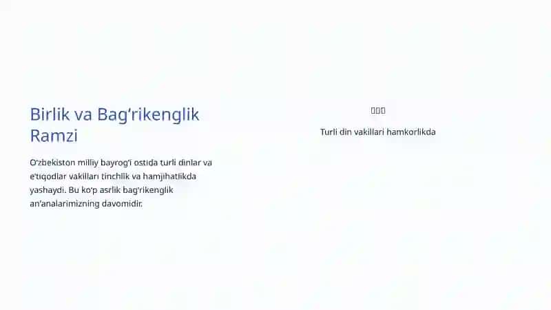 Diniy Erkinlik va Bagʻrikenglik: Oʻzbekiston Misolida 4