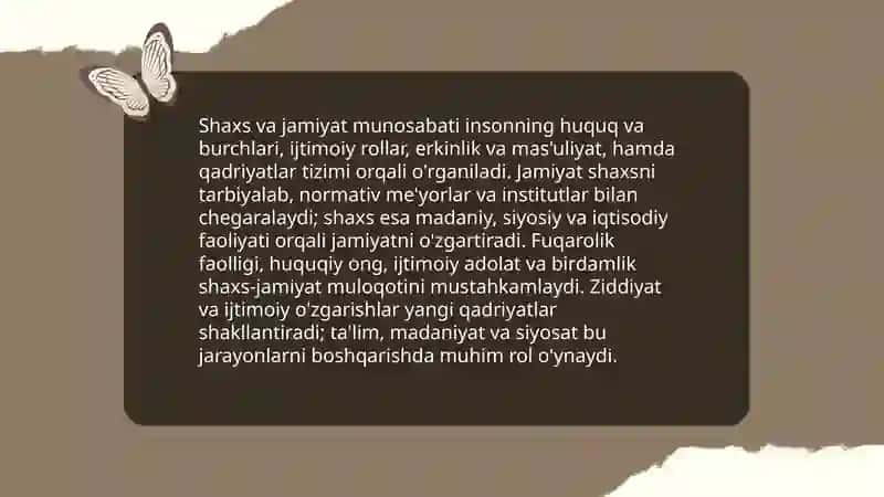 Inson falsafasi va qadriyatlar falsafasi 4