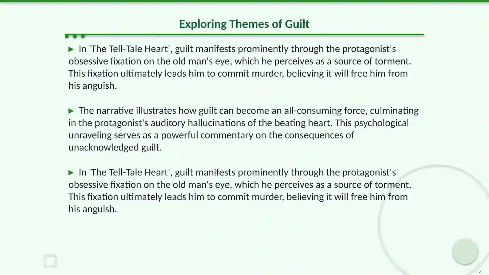 "The Tell Tale Heart" by E. A. Poe 4