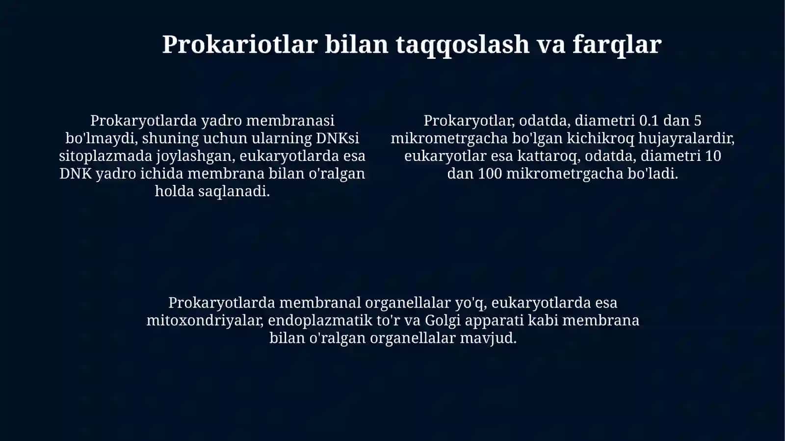 Eukariotlar va ularning kelib chiqishitõğrisidaginazariyasi 4