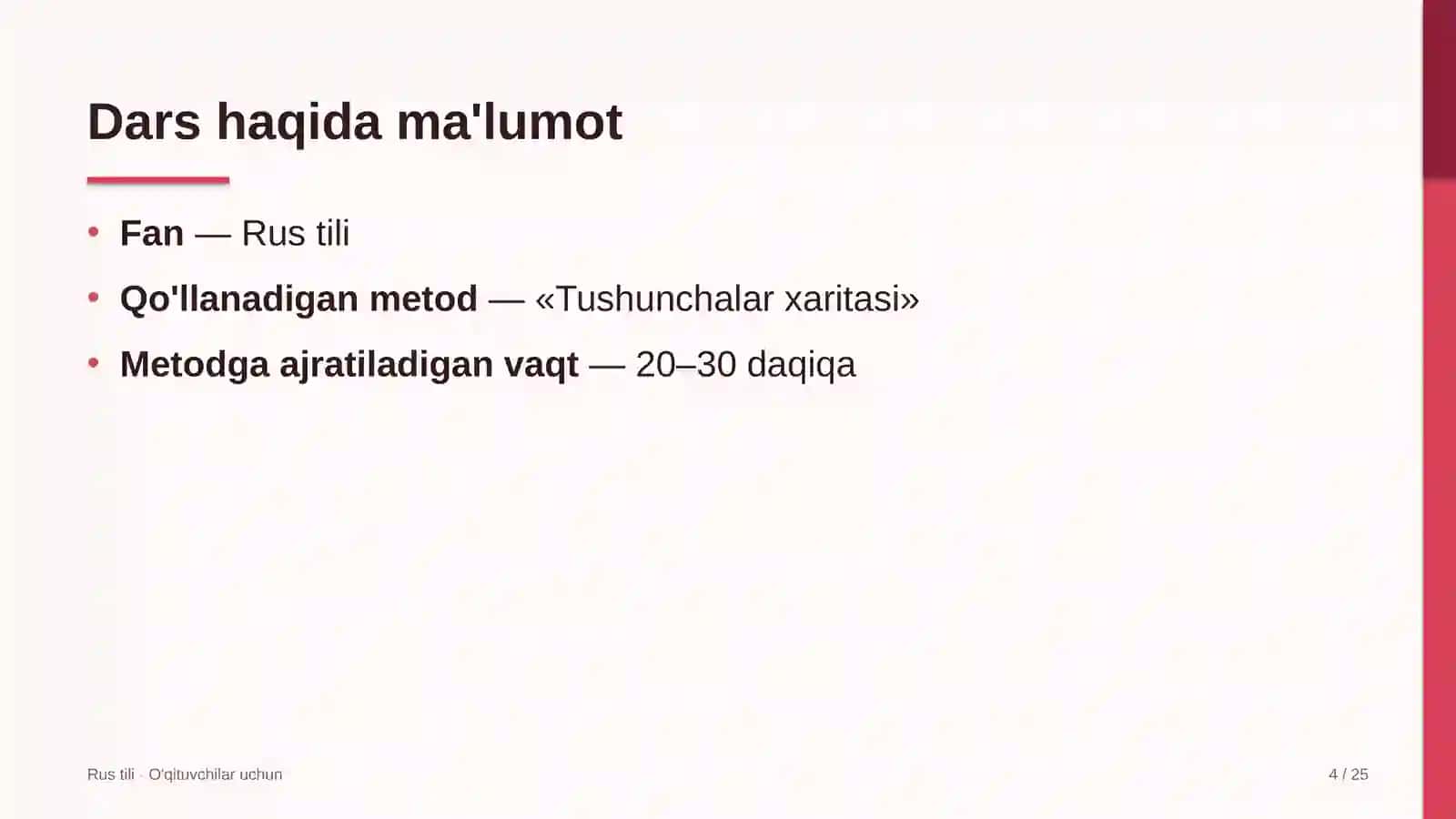 rus tili darslarida tushunchalar xaritasi metodidan foydalanish 7837 4