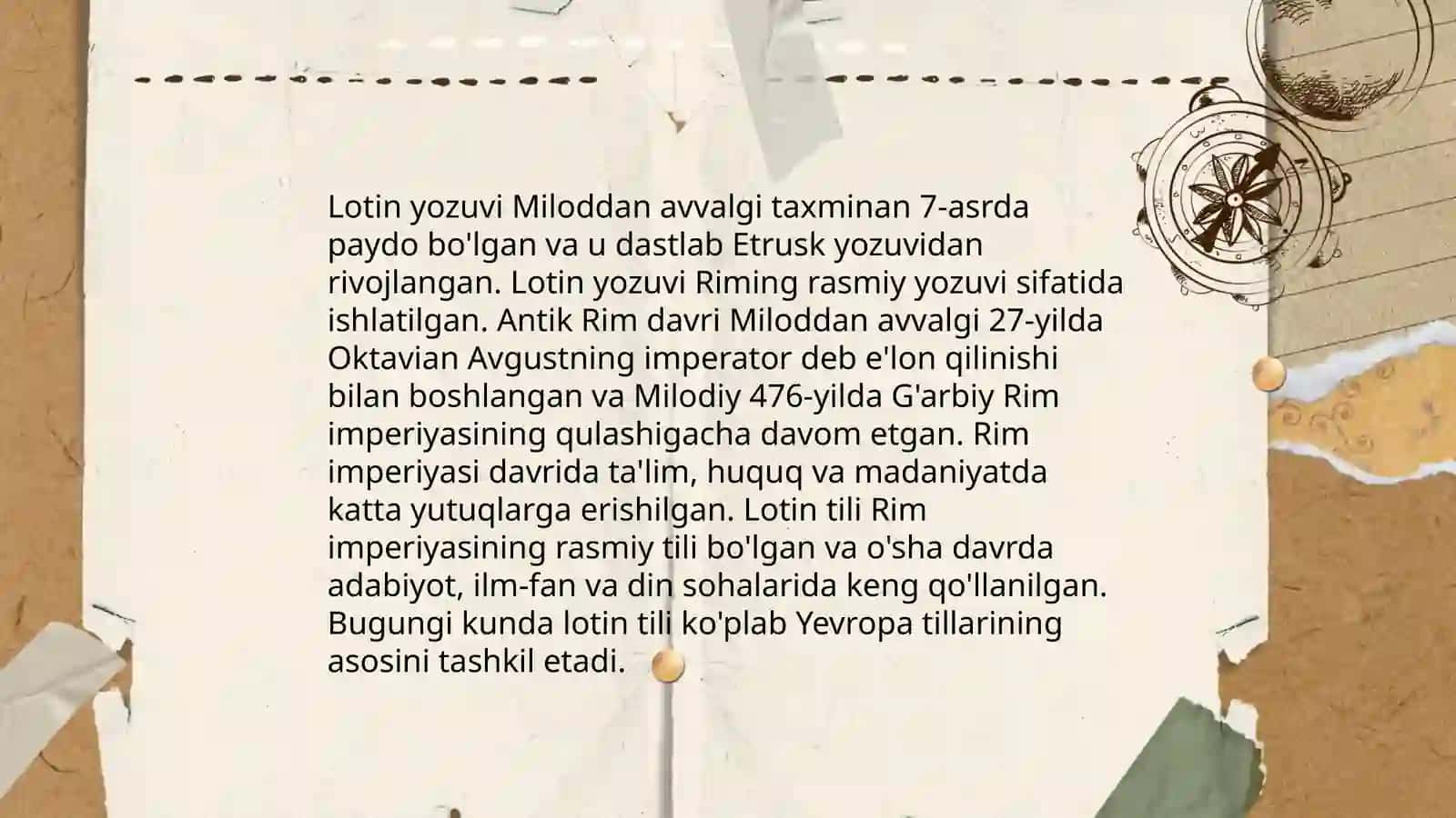 Lotin tili tarixi 4