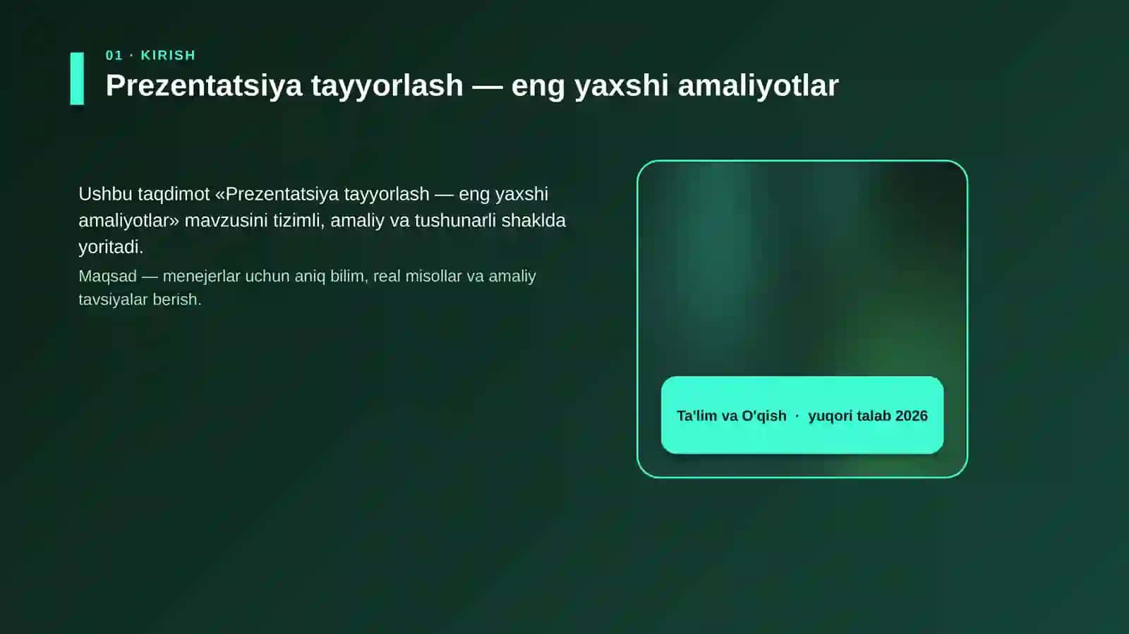 Prezentatsiya tayyorlash — eng yaxshi amaliyotlar 4