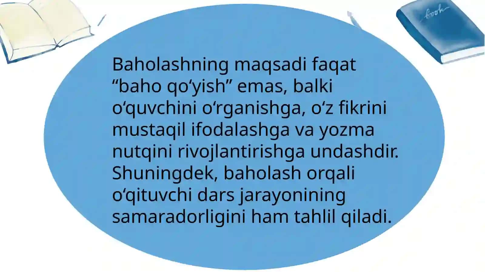 Yozma ishlarni baholash mezonlarini belgilash asoslari 4