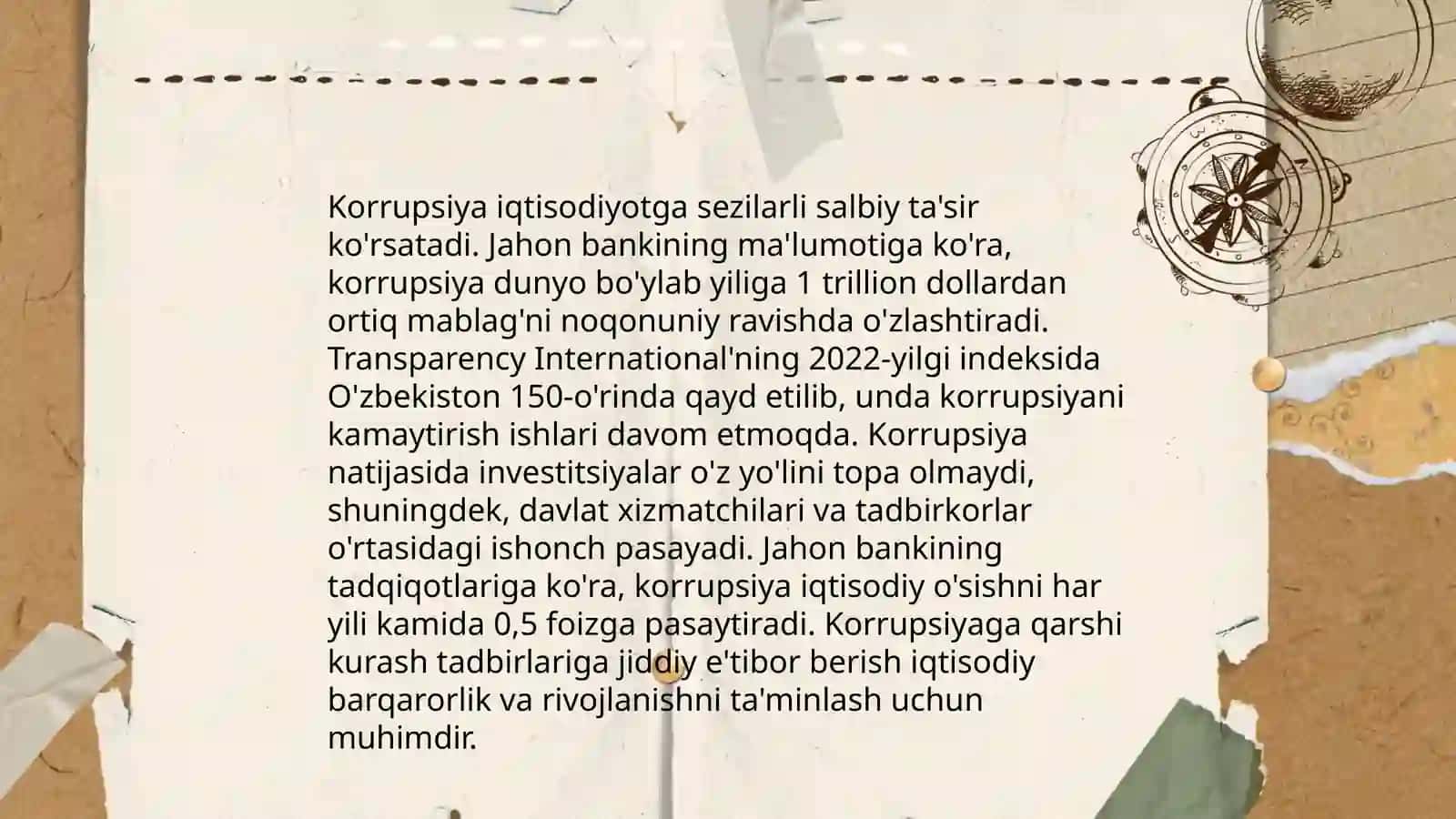 Jamiyatda korrupsiya muammosi 4