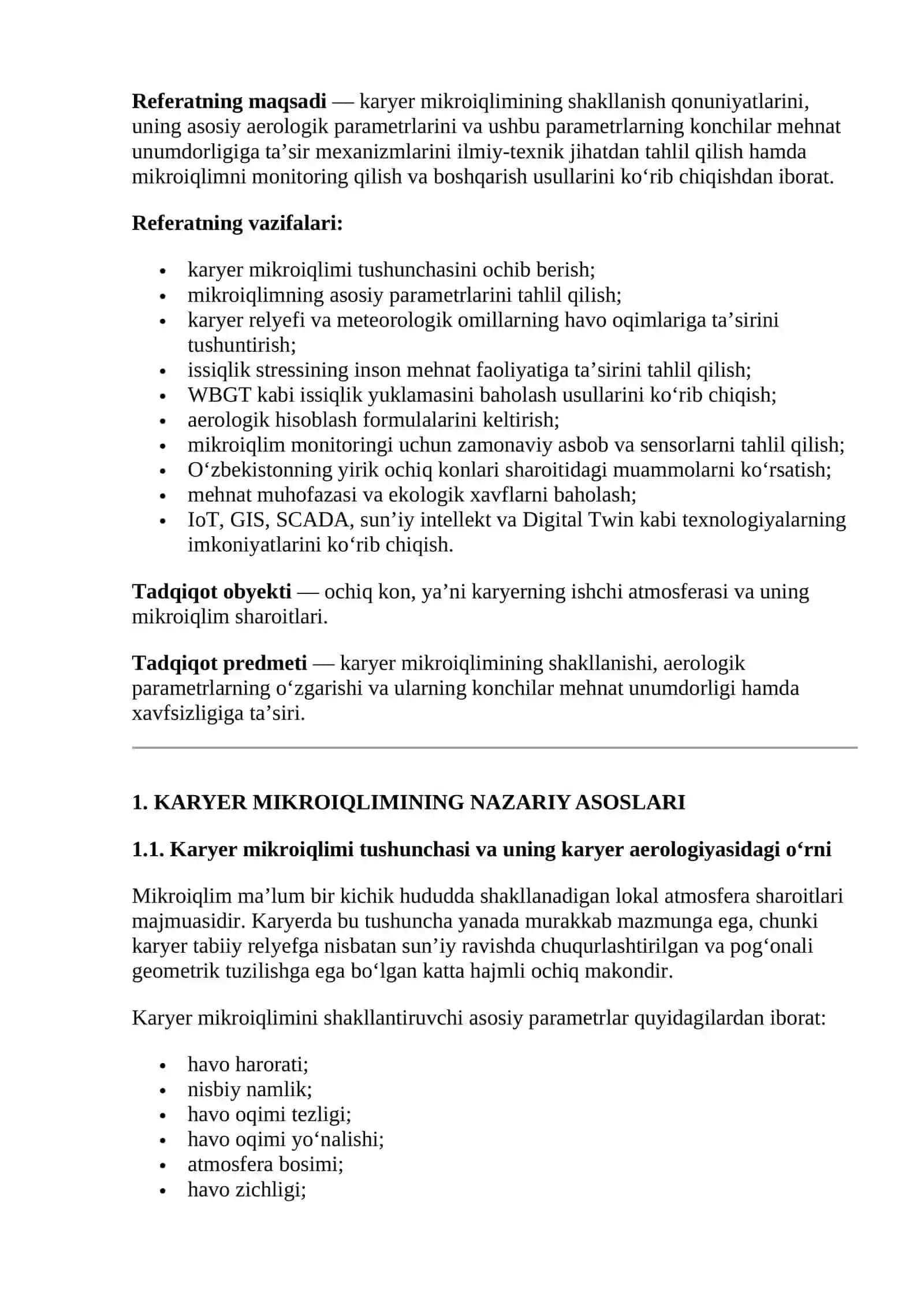KARYER MIKROIQLIMI VA UNING KONCHILAR MEHNAT UNUMDORLIGIGA TA’SIRI 4