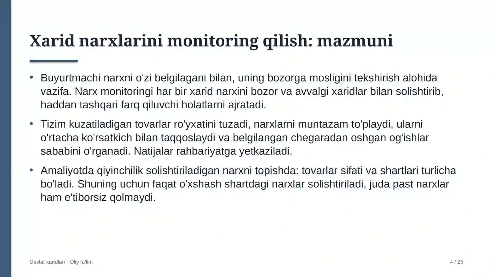 poyabzal ta'mirlash ustaxonalarida xarid narxlarini monitoring qilish 3043 4