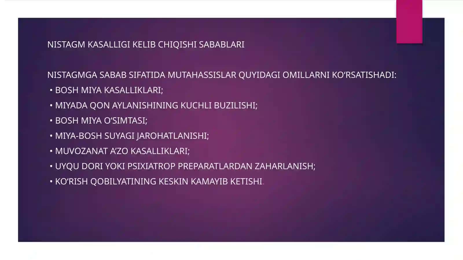 NISTAGM TURLARI VA EVALD QONUNLARI 4