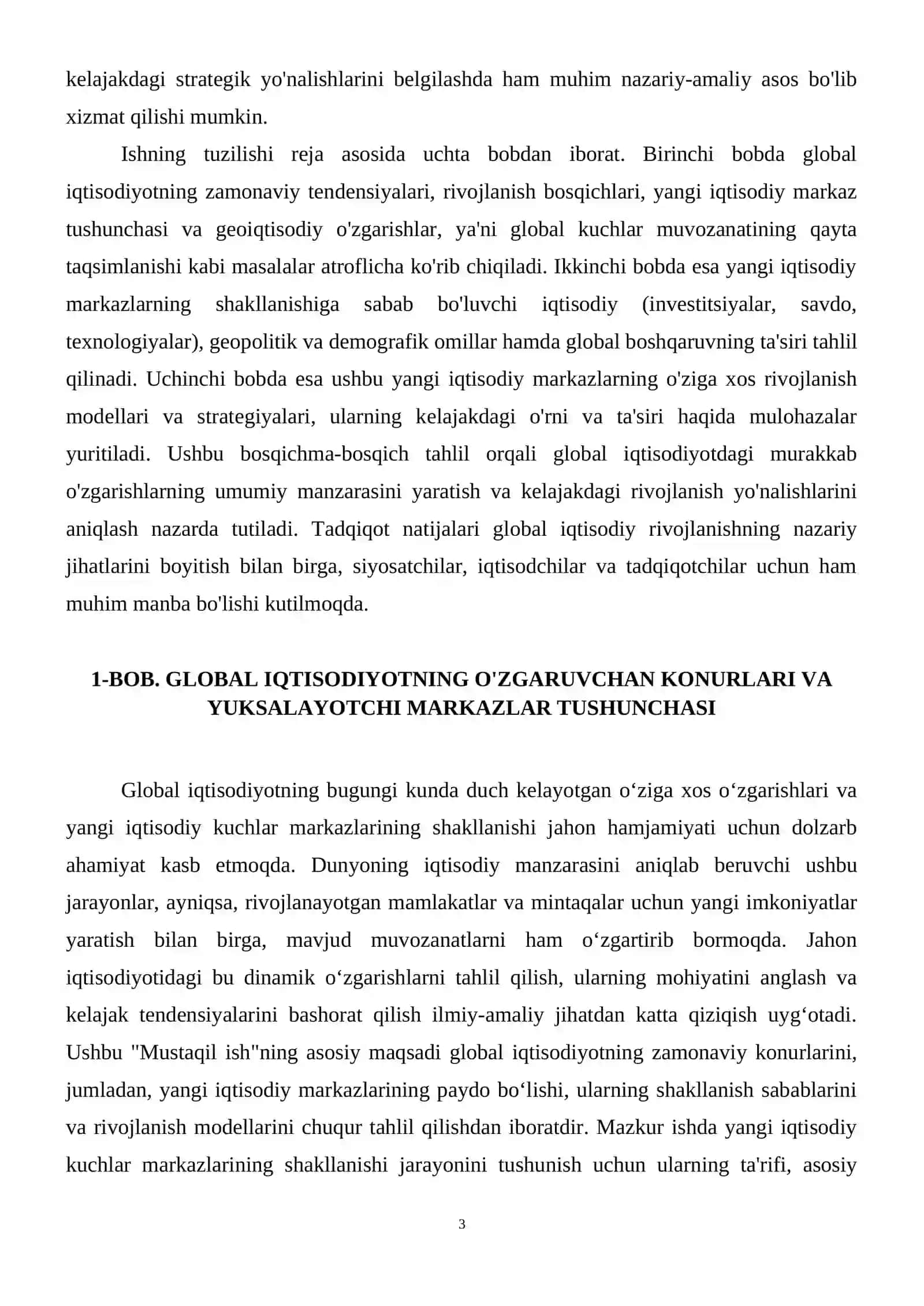 Global iqtisodiyotning o'zgaruvchan konurlari: yangi iqtisodiy markazlarning shakllanishi 4