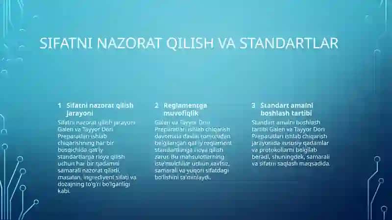 Galen Preparatlar va Tayyor Dori Preparatlari Ishlab Chiqarish da Tasir Etuvchi Asosiy Salbiy Omillar va Ularning Profilaktikasi 4