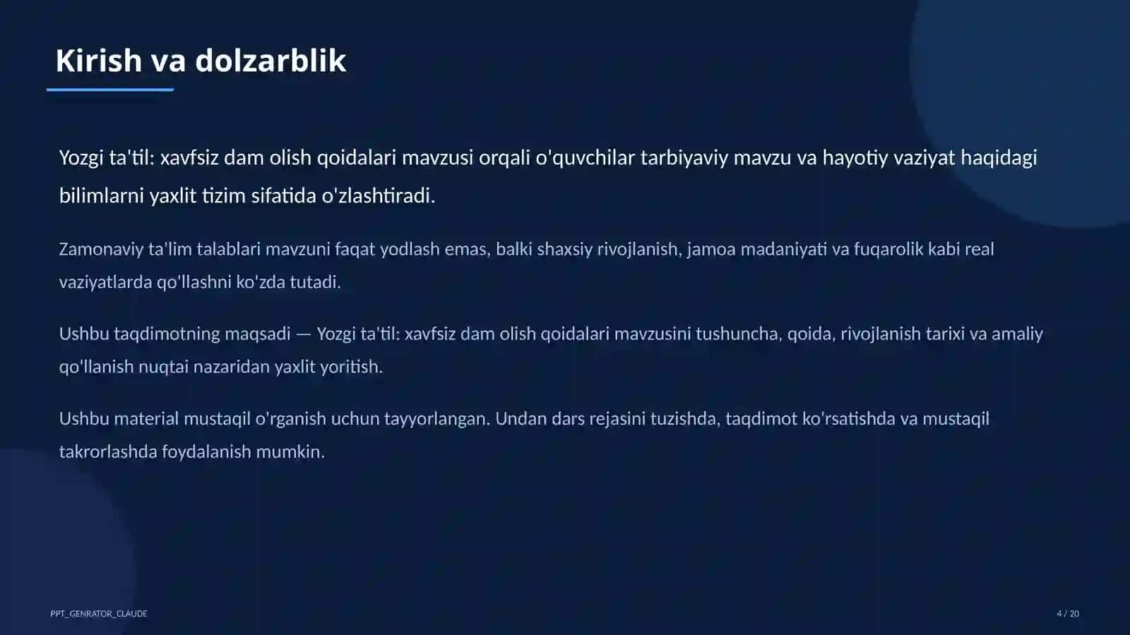 Yozgi ta'til: xavfsiz dam olish qoidalari 4