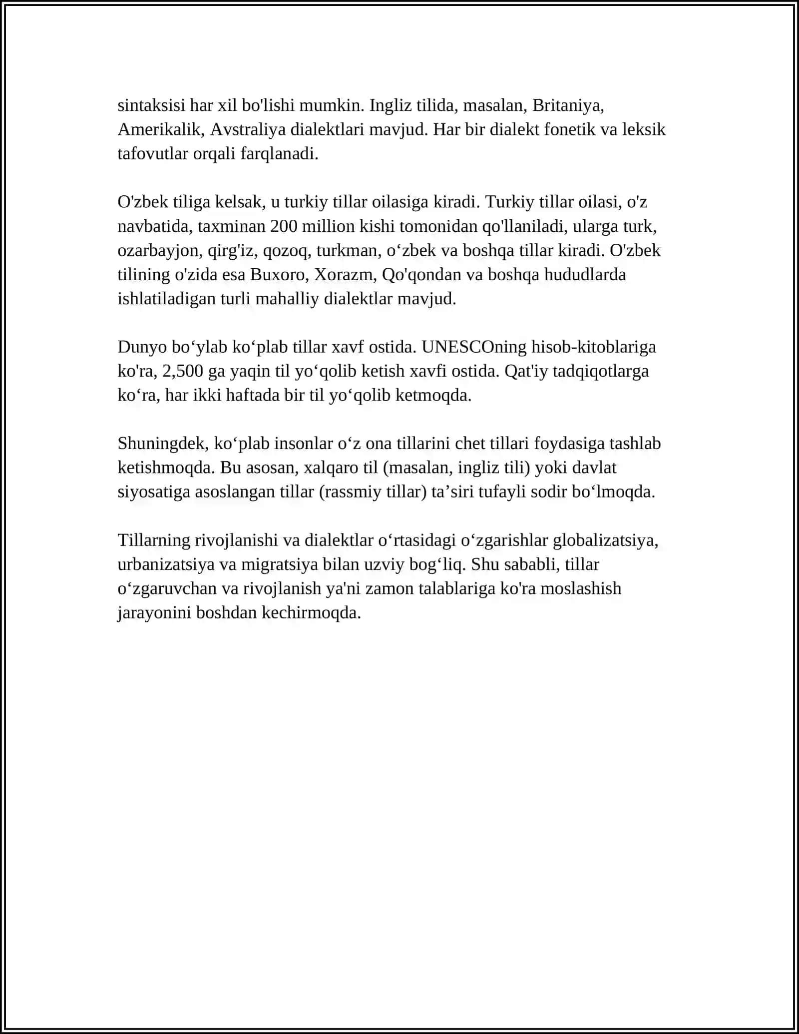 Tillar va dialektlar 4