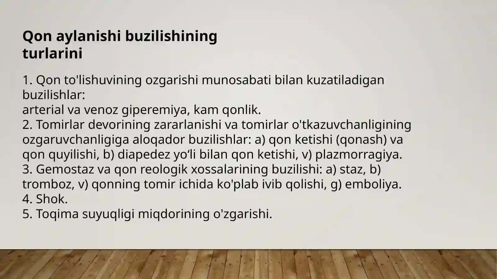 Gemodinamika Buzilishi 4