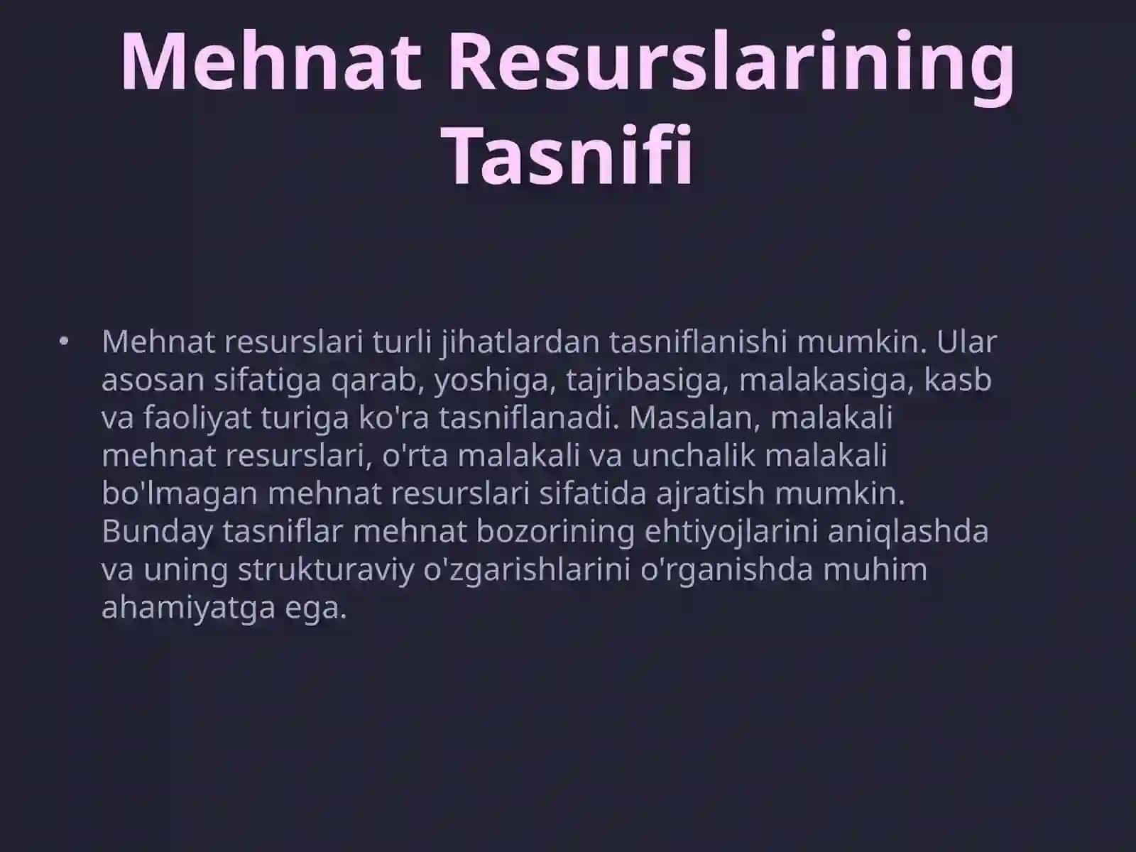 Mehnat Resurslari Tushunchasi 4