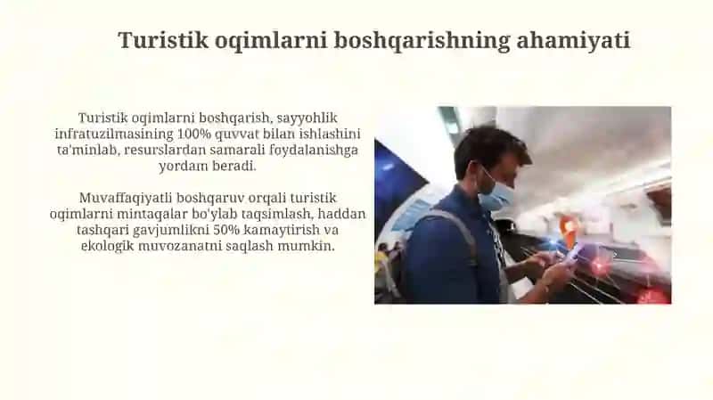 Turistik oqimni boshqarishda innavatsion menejment 4