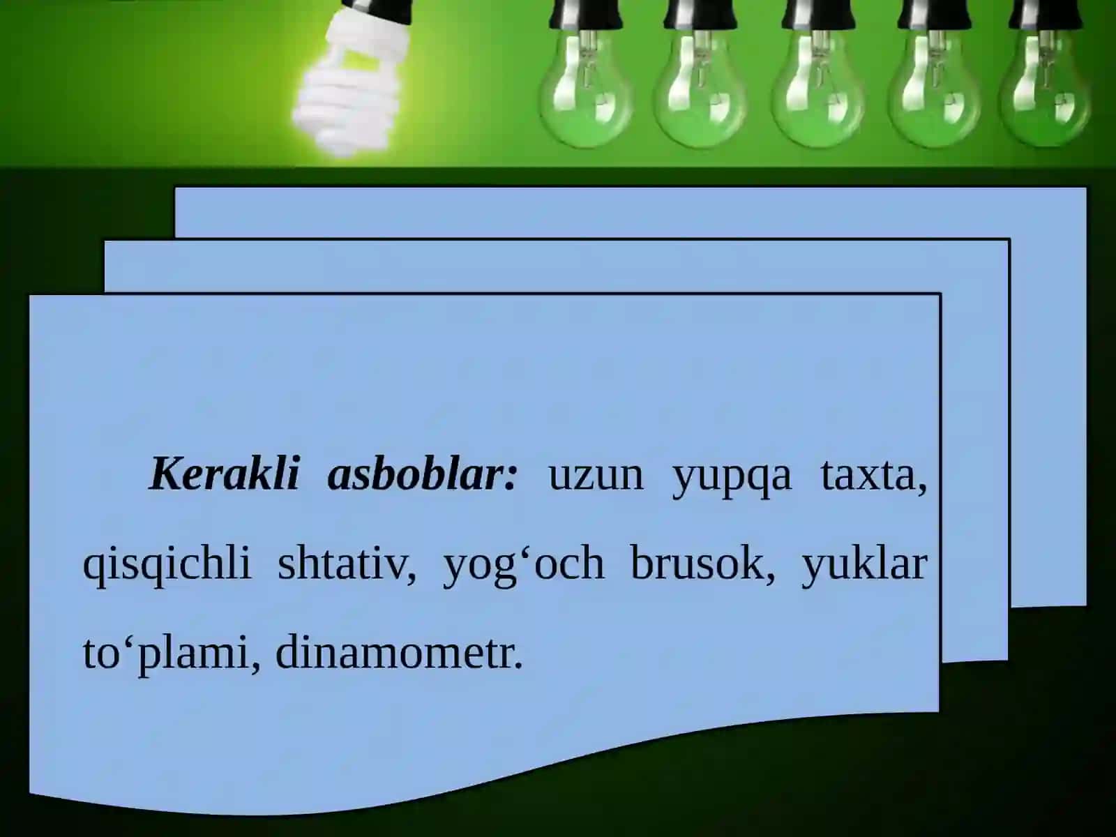 Laboratoriya ishi. Qiyatekislikda foydali ishning koeffitsientini aniqlash 4