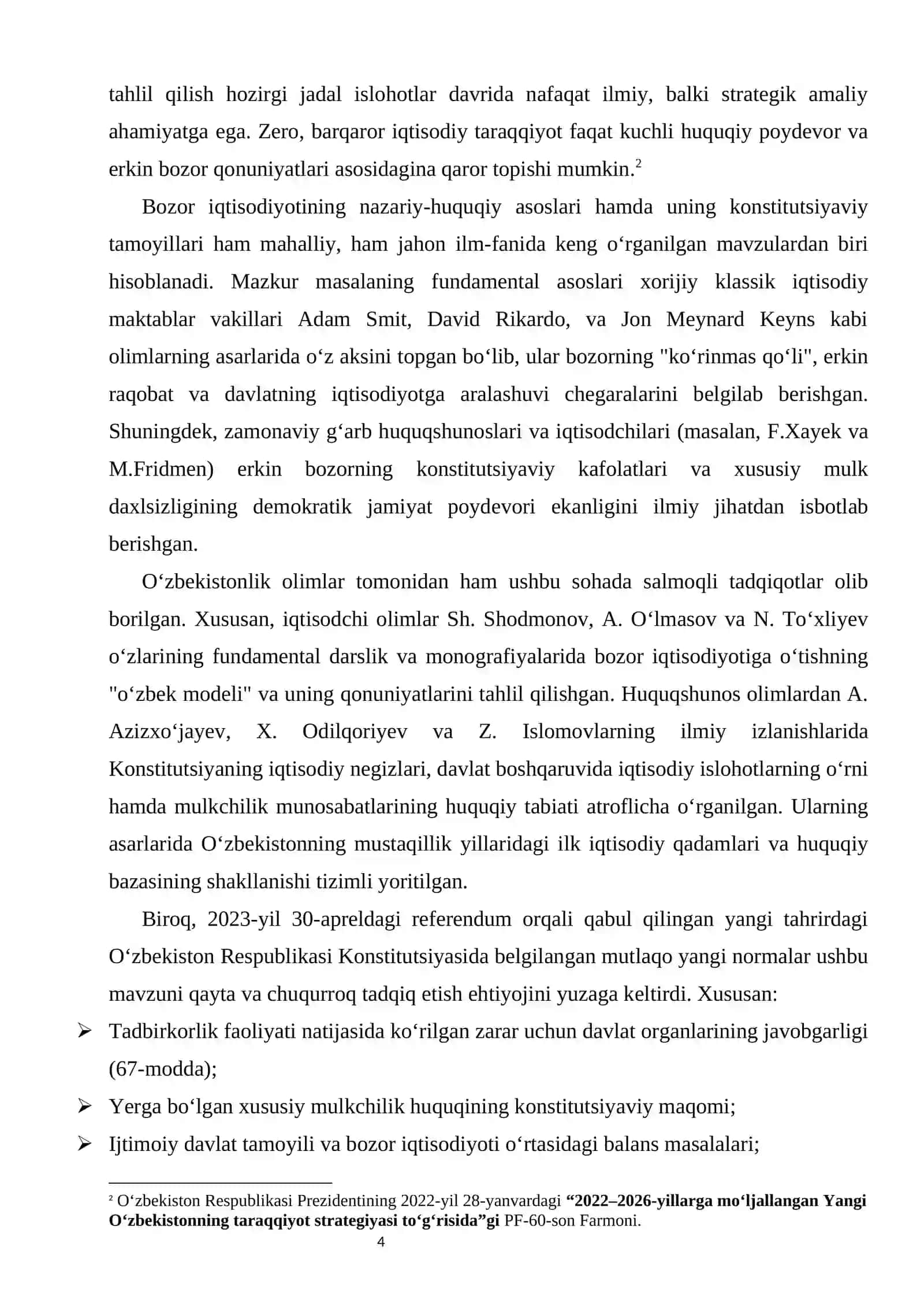 Konsitutsiyada bozor iqtisodiyoti tamoyillari. kurs ishi 4