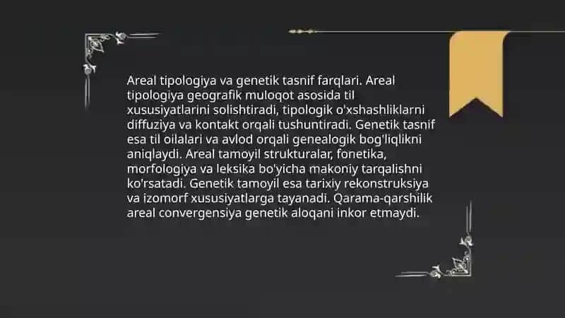 Tillarning areal tasnifi 4