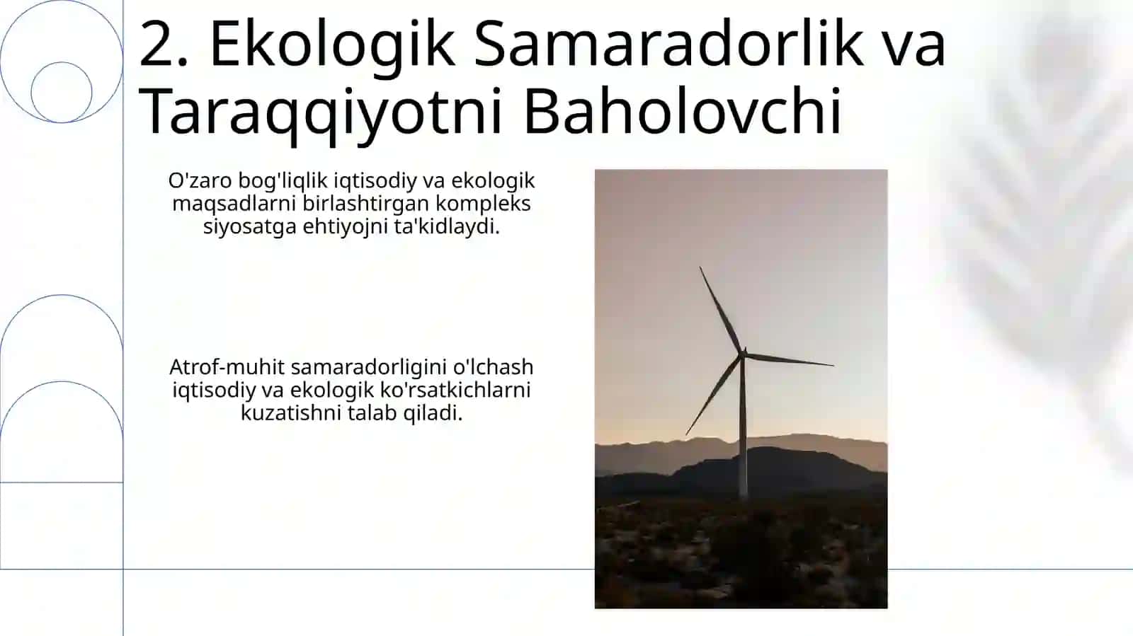 Atrof-muhitni muhofaza qilishning iqtisodiy va ekologik ko’rsatkischlarining o’zaro bog’liqligi 4