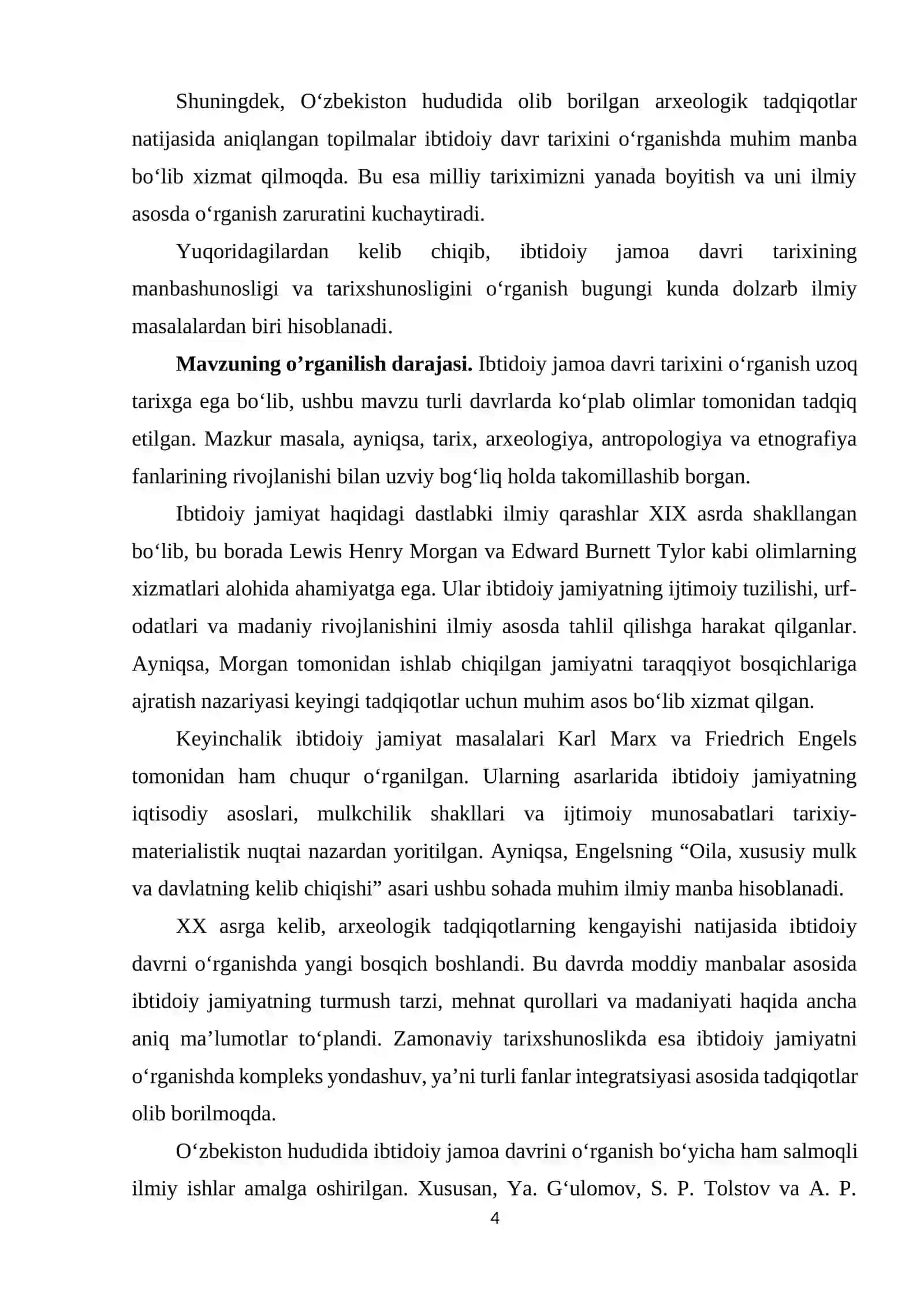Ibtidoiy jamoa davri tarixining manbashunosligi va tarixshunosligi 4