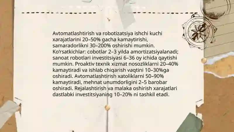Sanoatda ishlab chiqarish xarajatlarini kamaytirish yo‘nalishlari 4
