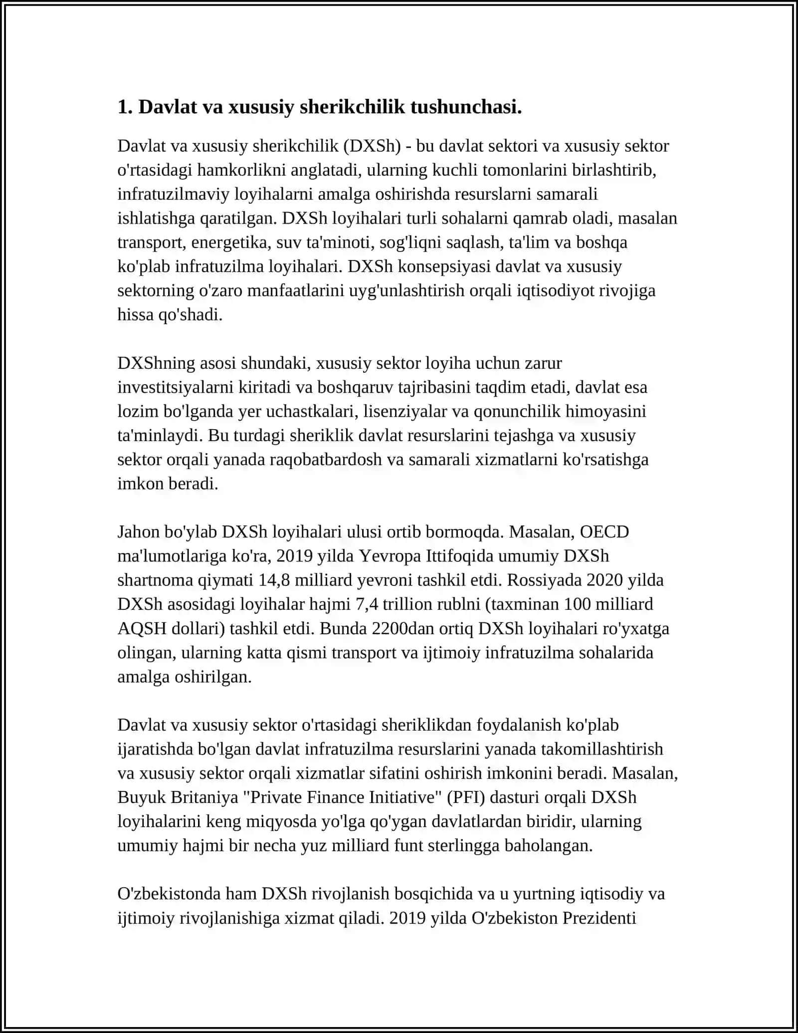 DAVLAT XUSUSIY SHERIKCHILIK ASOSIDA NODAVLAT MAKTABGACHA TALIM TASHKILOTLARINI TASHKIL ETISH 4