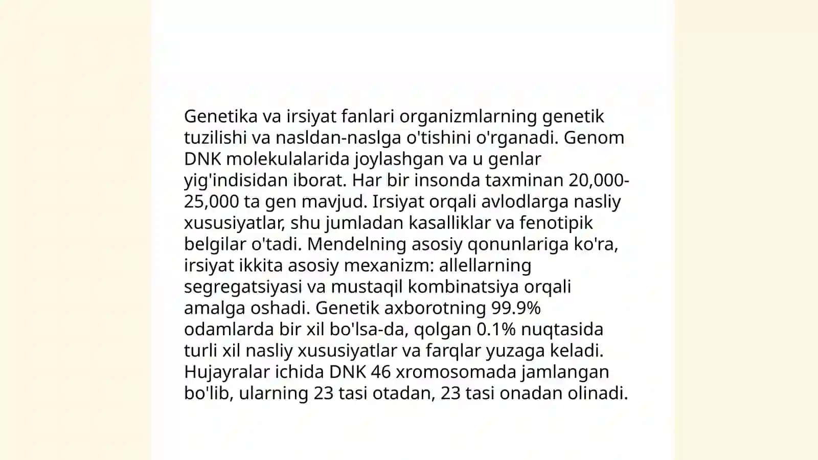 Irsiyat va qarindoshlik koeffitsientini aniqlash 4